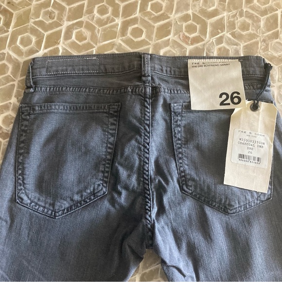 NEW! rag & bone ‘Dre’ mid-rise charcoal ombré skinny jeans (26) - Picture 7 of 9